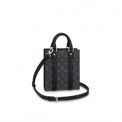 LOUIS VUITTON SAC PLAT MINI ECLIPSE BLACK M46453 (22*19*7cm)
